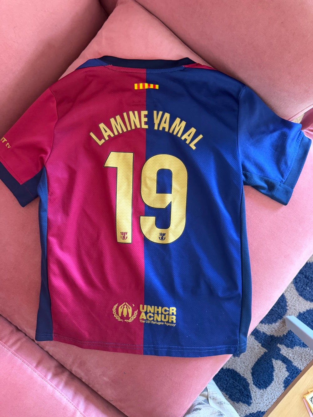 Kids Nike FC Barcelona Jersey Lamine Yamal #19 medium